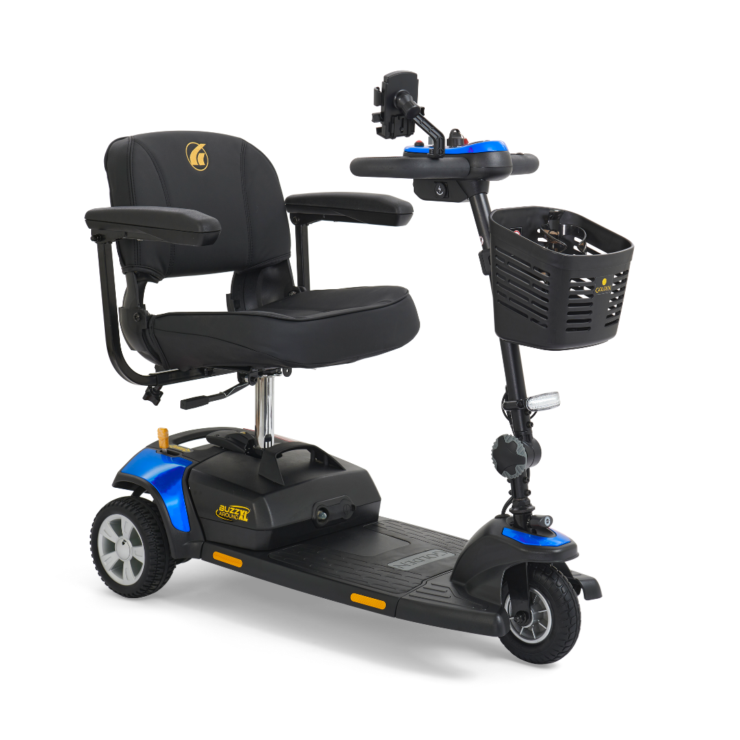 Golden Tech GB121 Buzzaround XL 3-Wheel Mobility Scooter - Senior.com Mobility Scooters